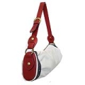 Bolsa em Couro Tornado Loft Smartbag Branco-Vermelho